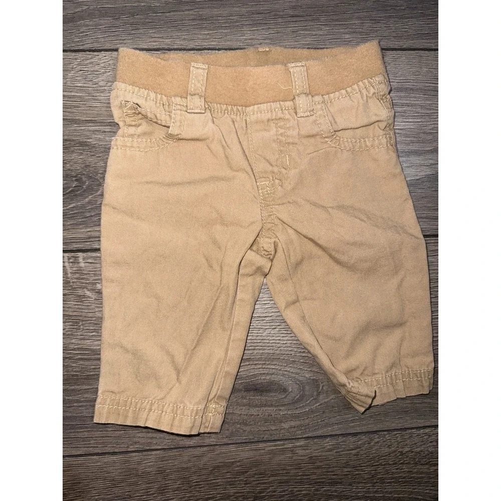 Baby Boy 0-3 Months Pants and Shorts Lot of 5 Old Navy Circo Khaki Navy Green